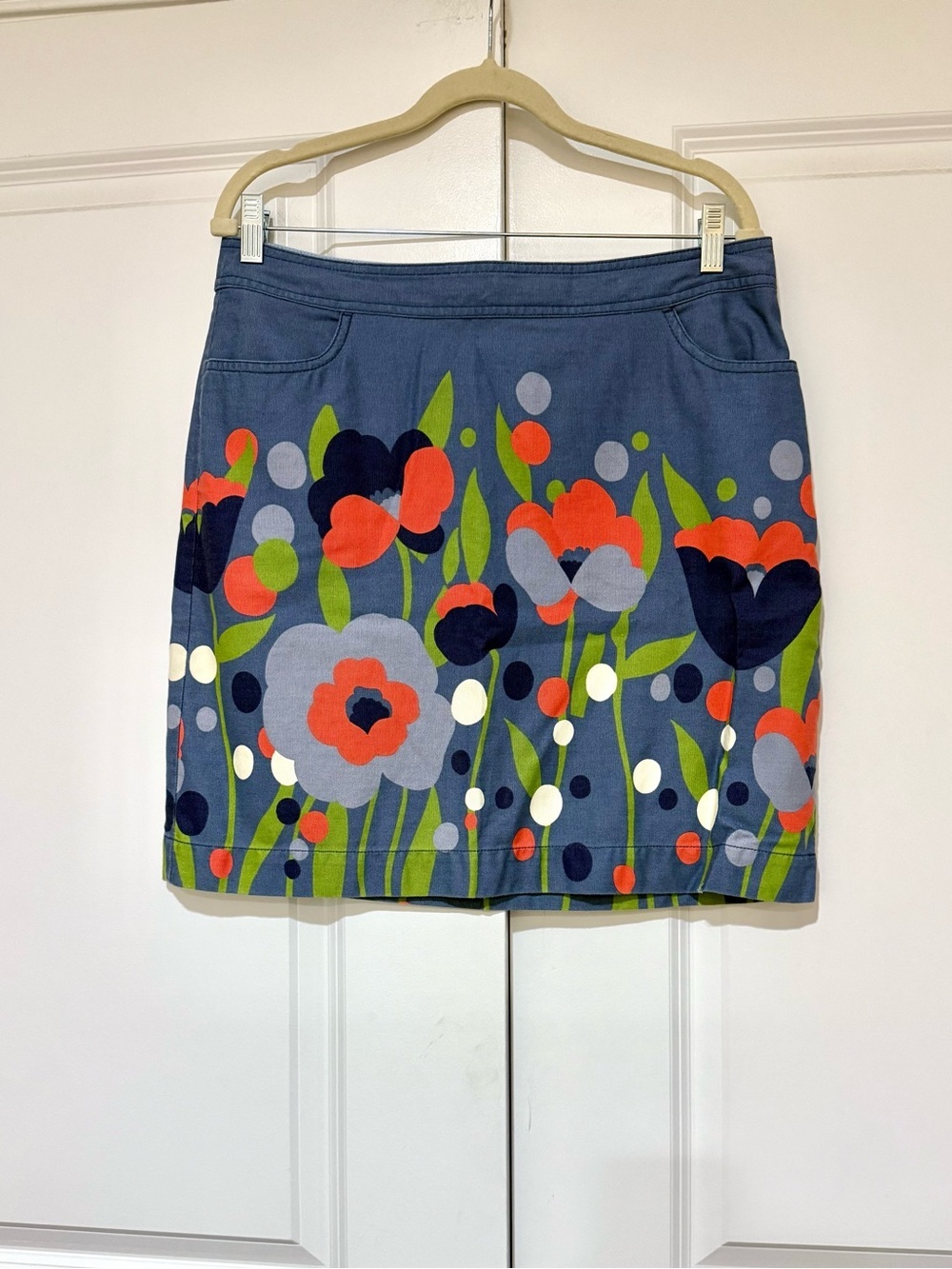 Boden Floral Cotton Mini Skirt